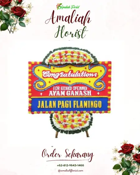 Sewa Papan Bunga Dorong